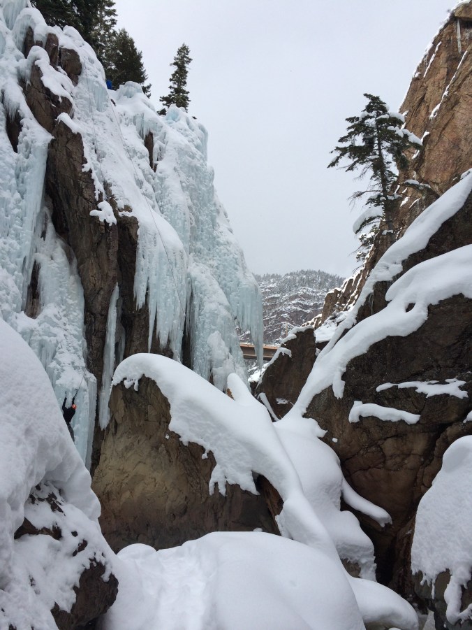 Climbing under/near this dangling formation