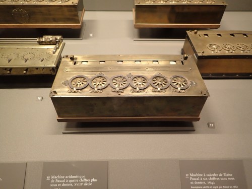 Pascal's calculator. I mean, that's pretty f'ing cool.