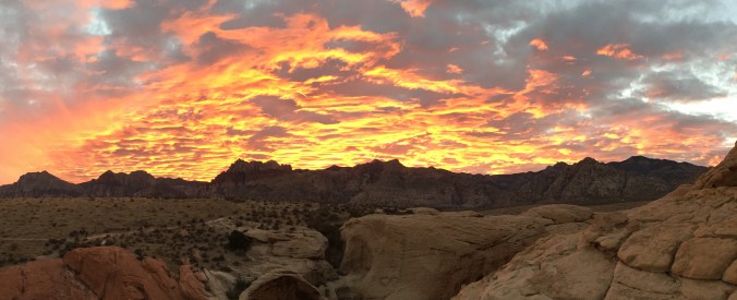 A normal, glorious sunset at Red Rocks