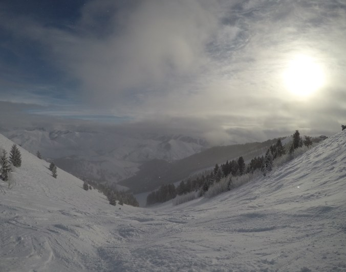 It was a beautiful morning as the sun rose and clouds cleared.