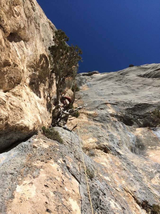 Dropping into the gorge required a fair number of rappels