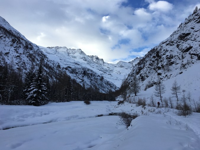 A beautiful approach to the climb