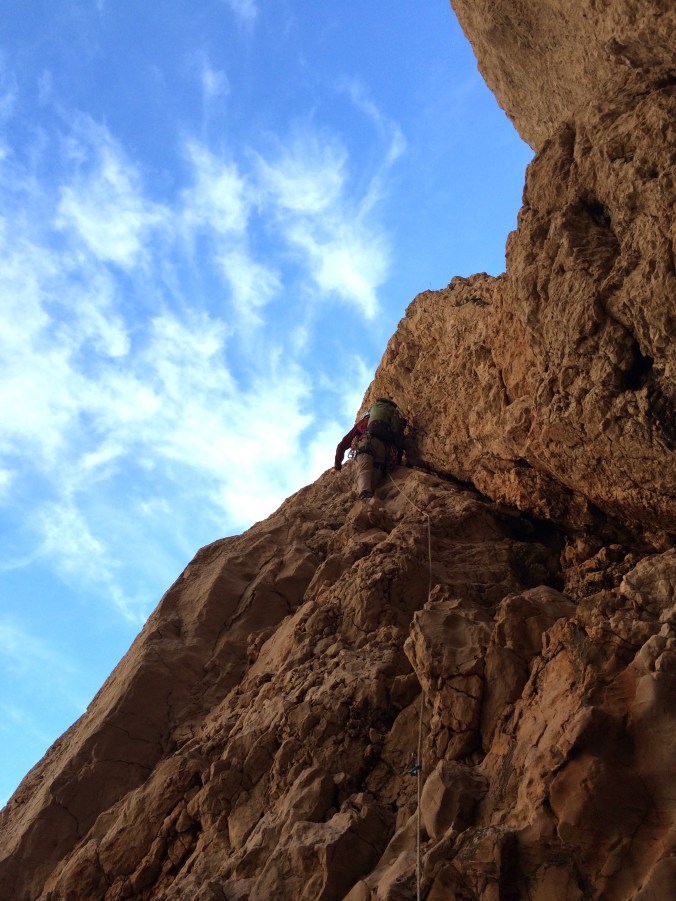 A short rope up for the approach